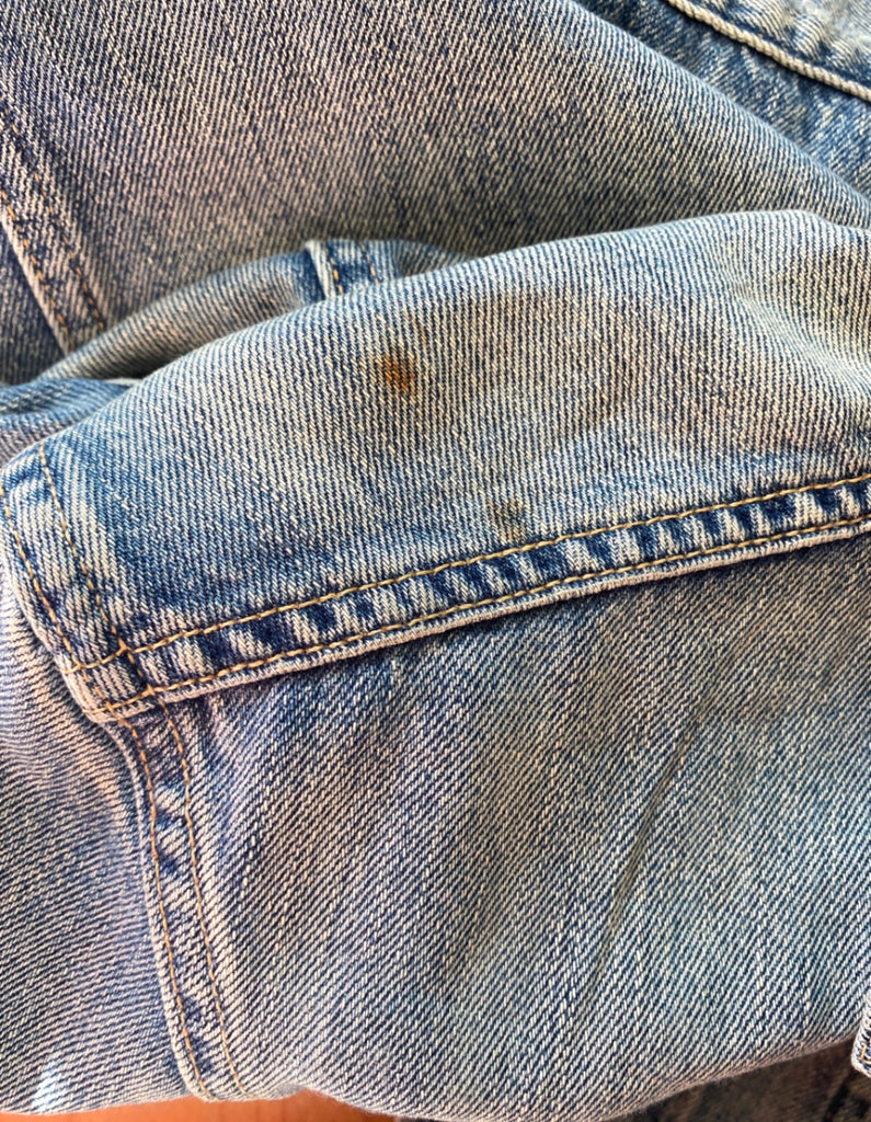 LOOP - Able Distressed Denim Jacket, Sz S (#287)