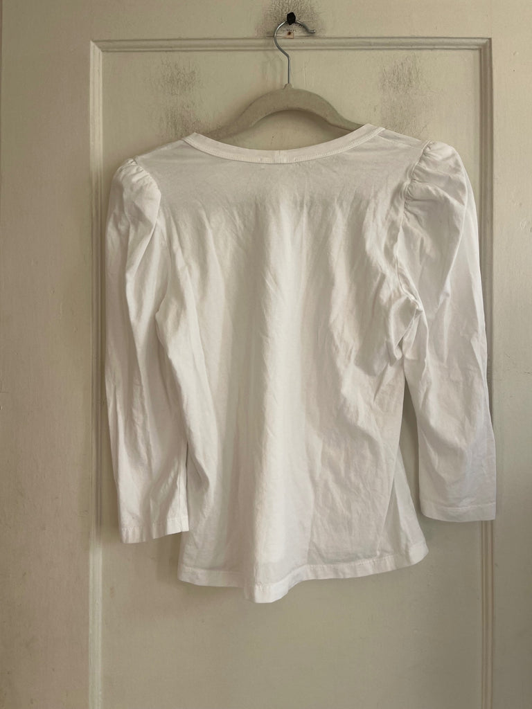 LOOP - A.L.C. Puff Sleeve 3/4 Sleeve Tee, Sz S (#130)