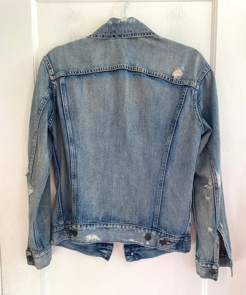 LOOP - Able Distressed Denim Jacket, Sz S (#287)