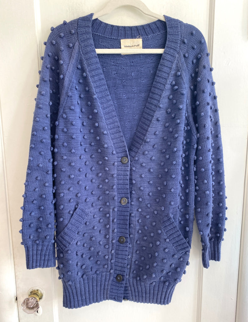 LOOP - Misha & Puff Popcorn Cardigan Cotton, Sz M/L (483)