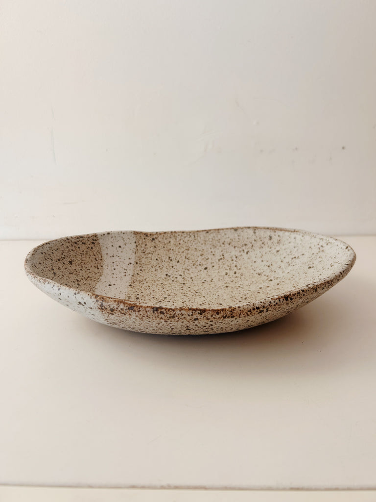 Colleen Hennessey - Oval Bowl, Heavy Speckle / D