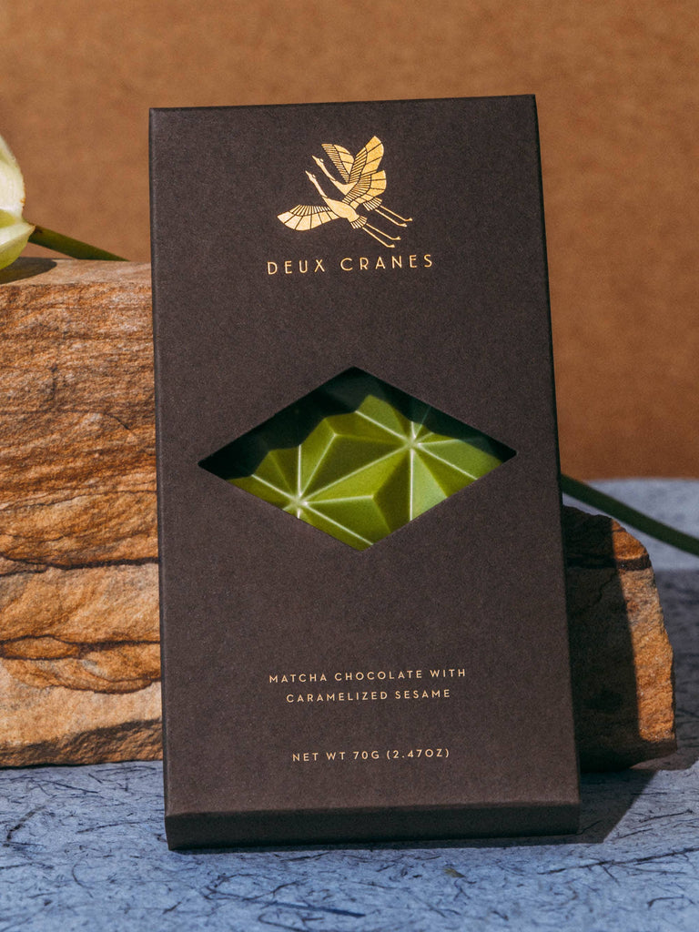 Deux Cranes - Matcha Chocolate with Caramelized Sesame