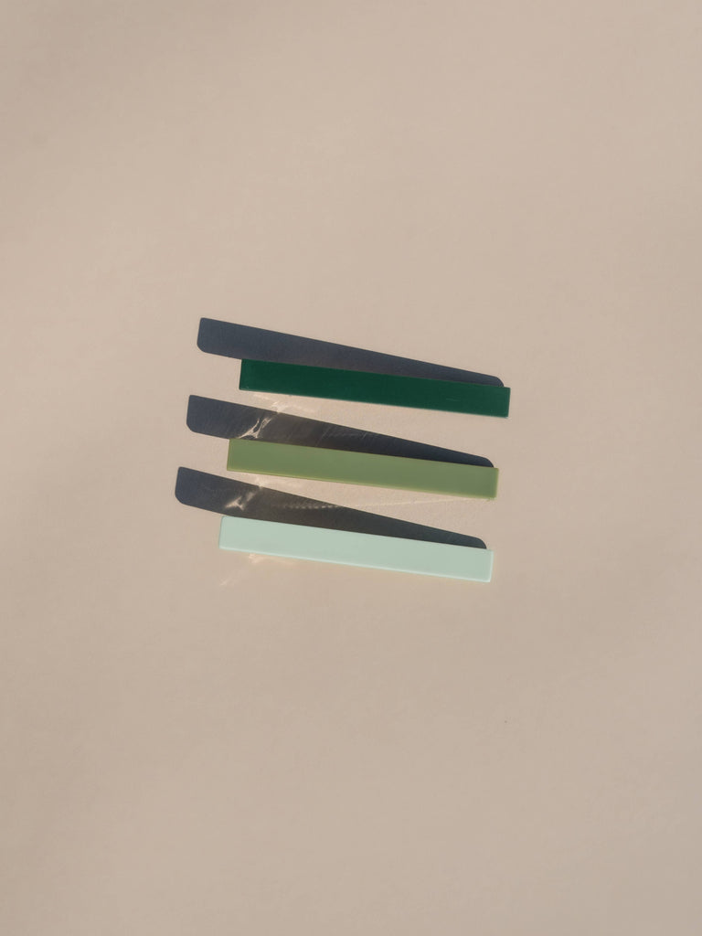 NAT + NOOR - Evie | Green Tones | Alligator Hair Clips | Hair Pin