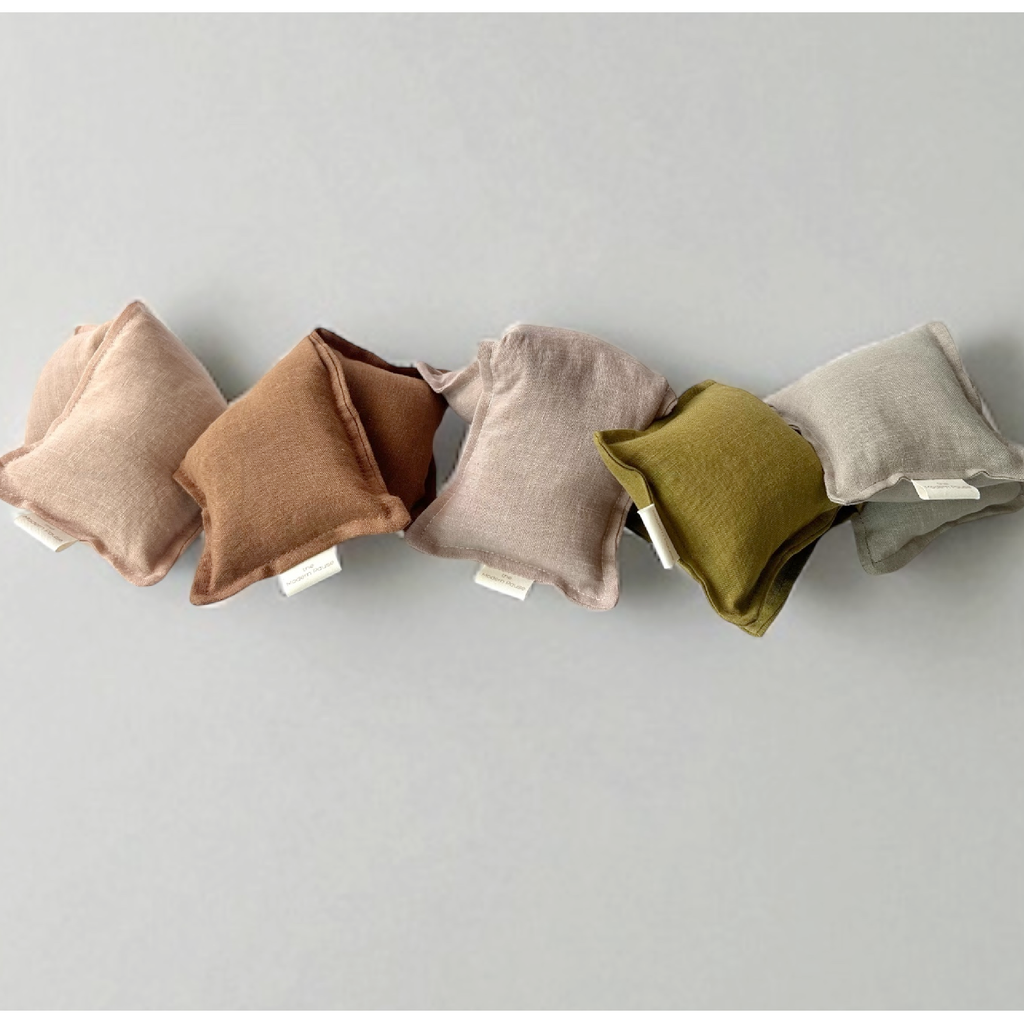 The Modern Pause - Eye Pillow - Stonewashed Organic Linen: Adobe
