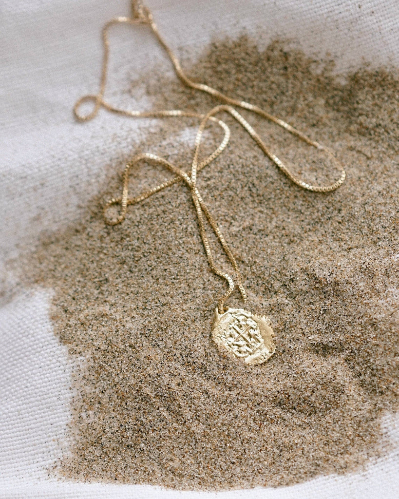 Mountainside Jewelry - Medallion Necklace: Cable Chain / 20" / Gold Vermeil