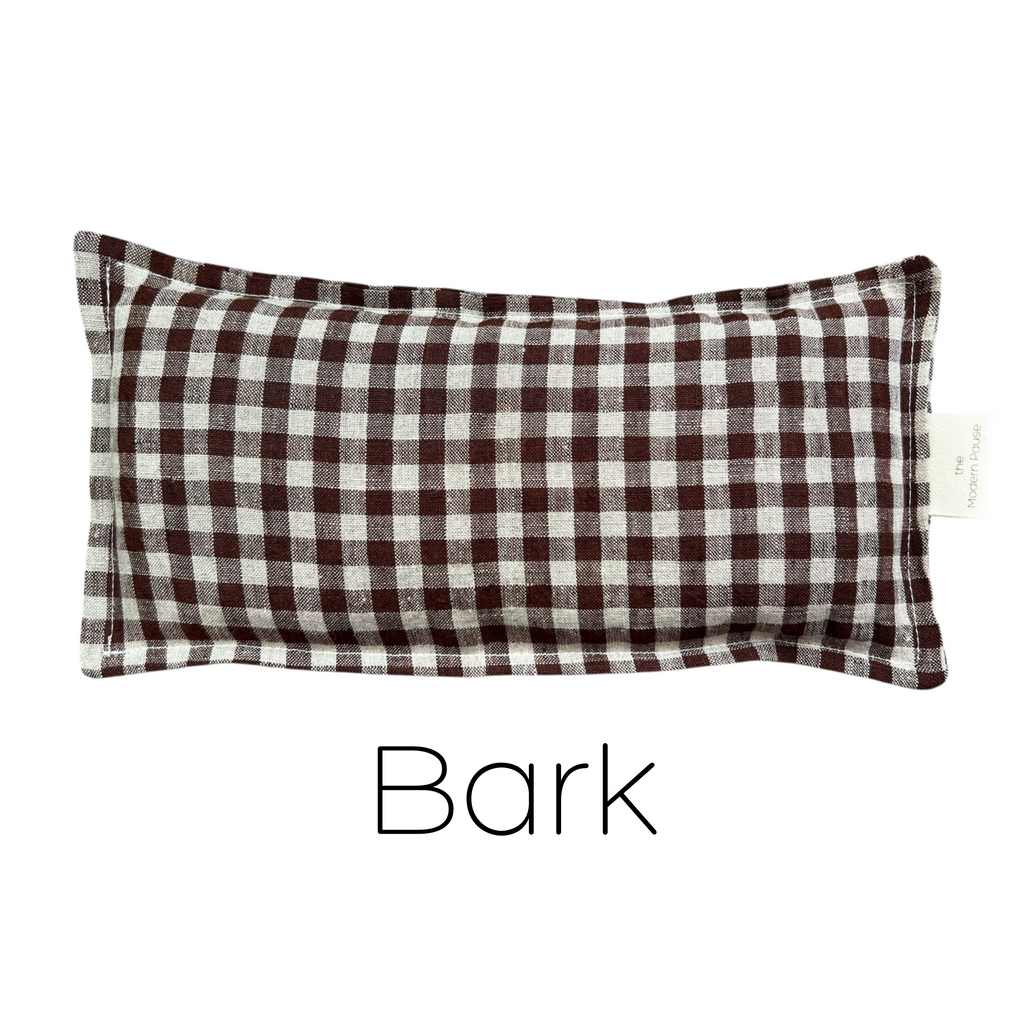 The Modern Pause - Eye Pillow - Stonewashed Organic Linen: Adobe