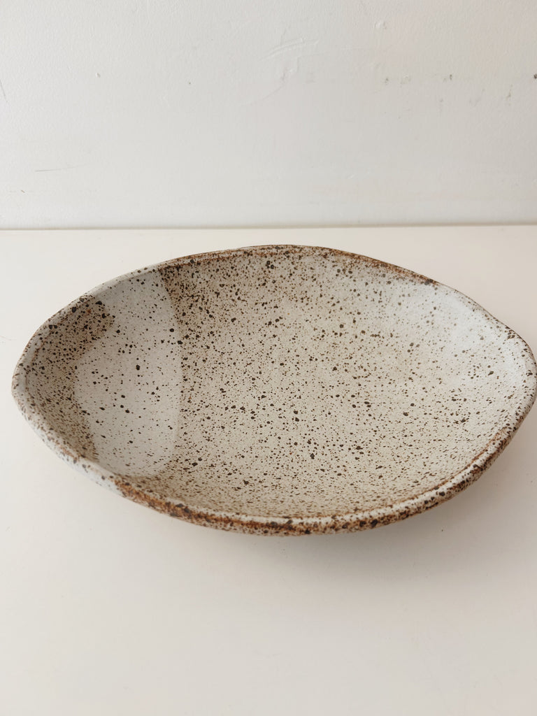 Colleen Hennessey - Oval Bowl, Heavy Speckle / B
