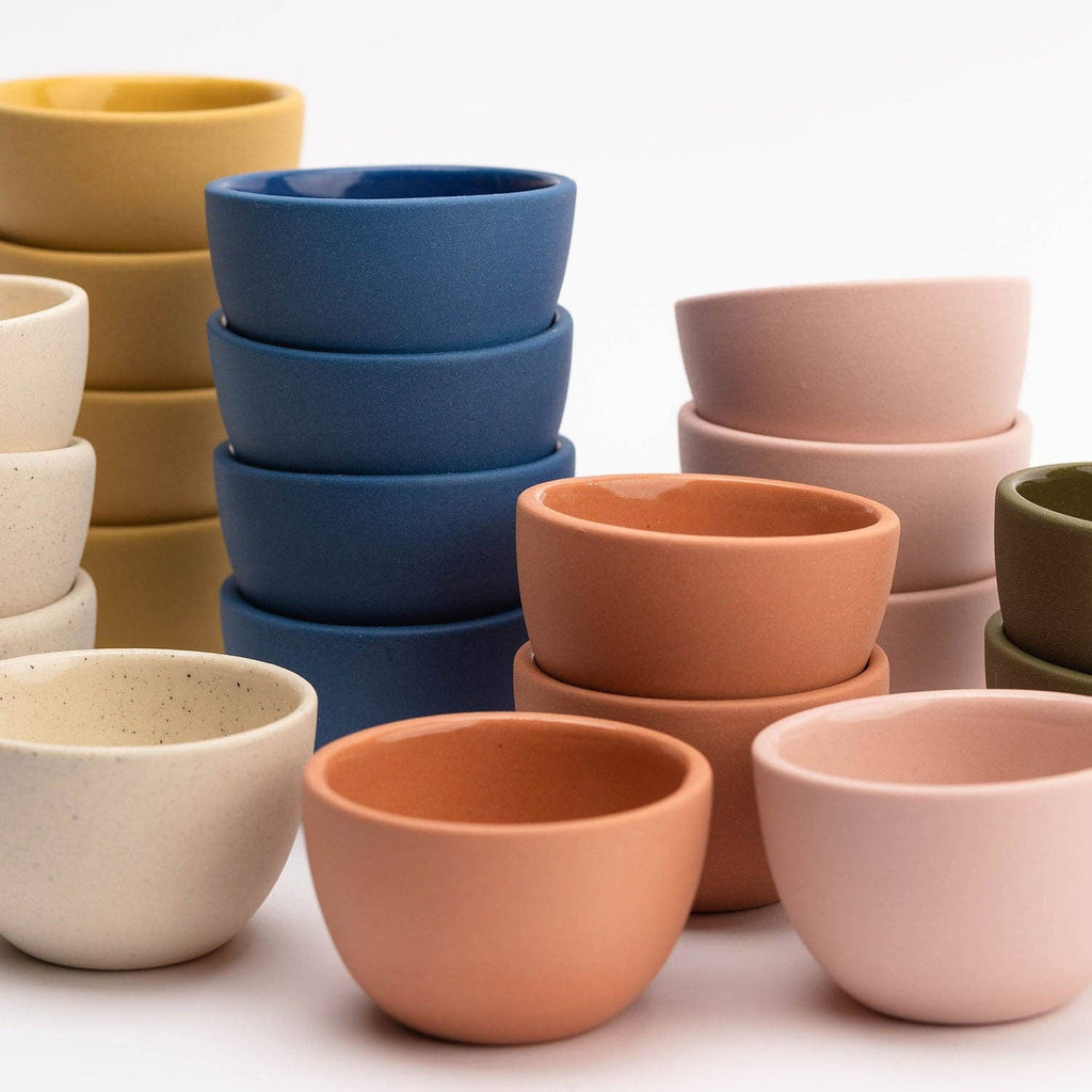 Pigeon Toe Ceramics & Home Textiles - The Stacking Thimble Cup Handmade Ceramic : Dune