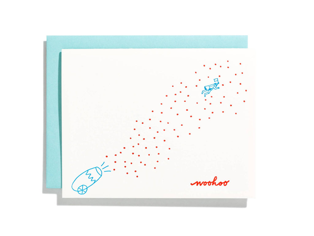 Shorthand Press - Confetti Cannon - Letterpress Greeting Card