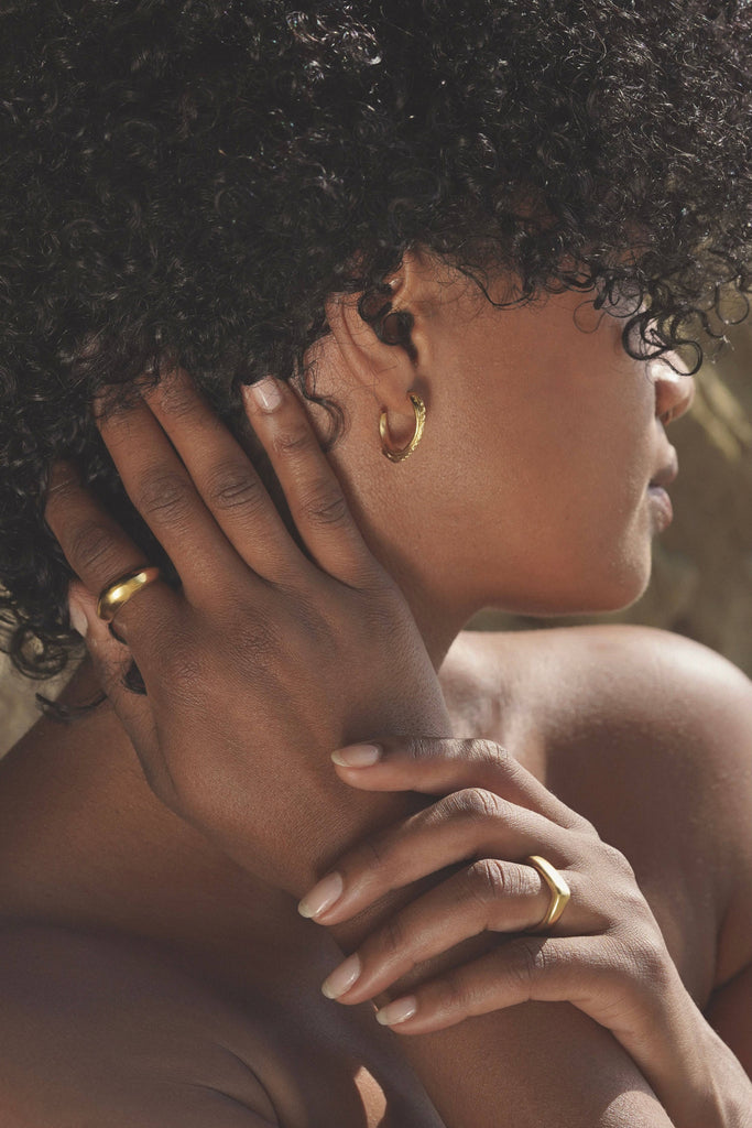 Mountainside Jewelry - Raja Earrings: Gold Vermeil