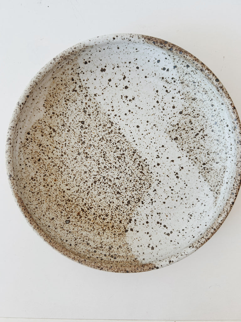 Colleen Hennessey - Shallow Dinner Bowl, Heavy Speckle, D