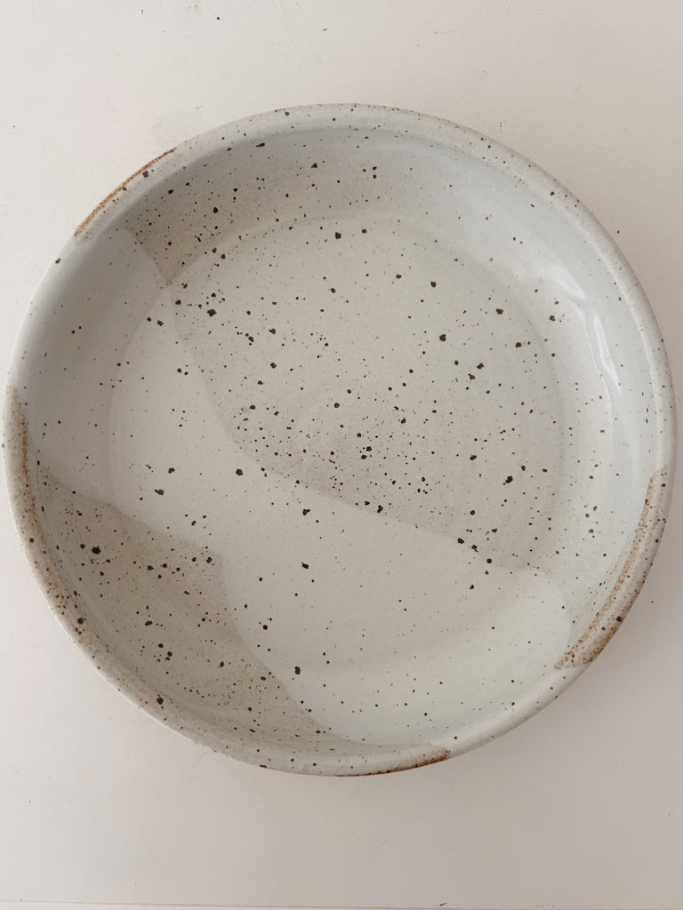 Colleen Hennessey - Shallow Dinner Bowl, Glossy White, B