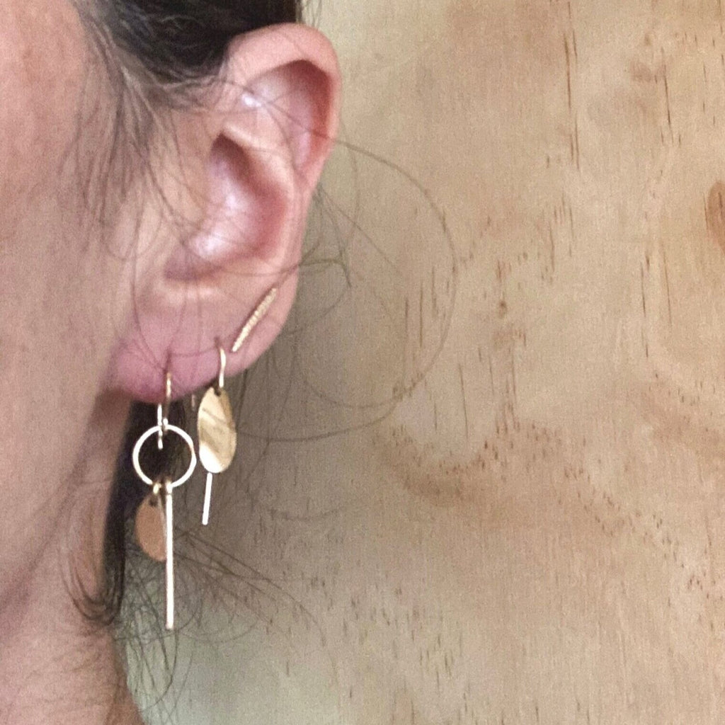 Slantt Small Shapes Earrings, 14k Gold-fill