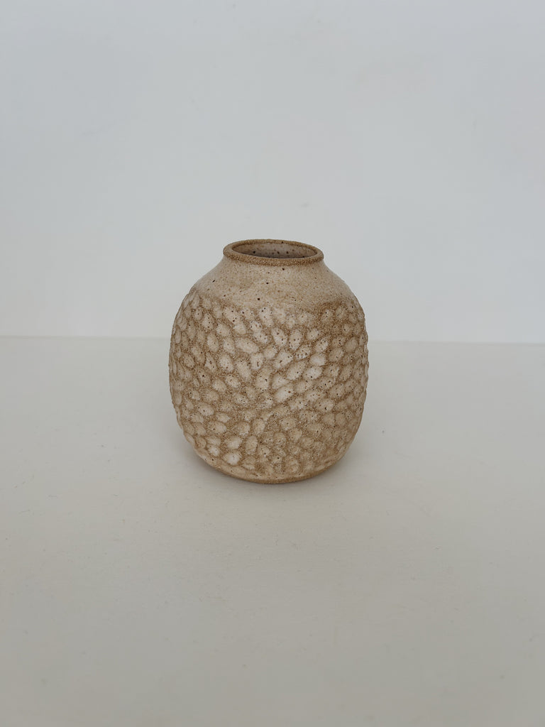 Off Kilter Ceramics- Carved Vase, E