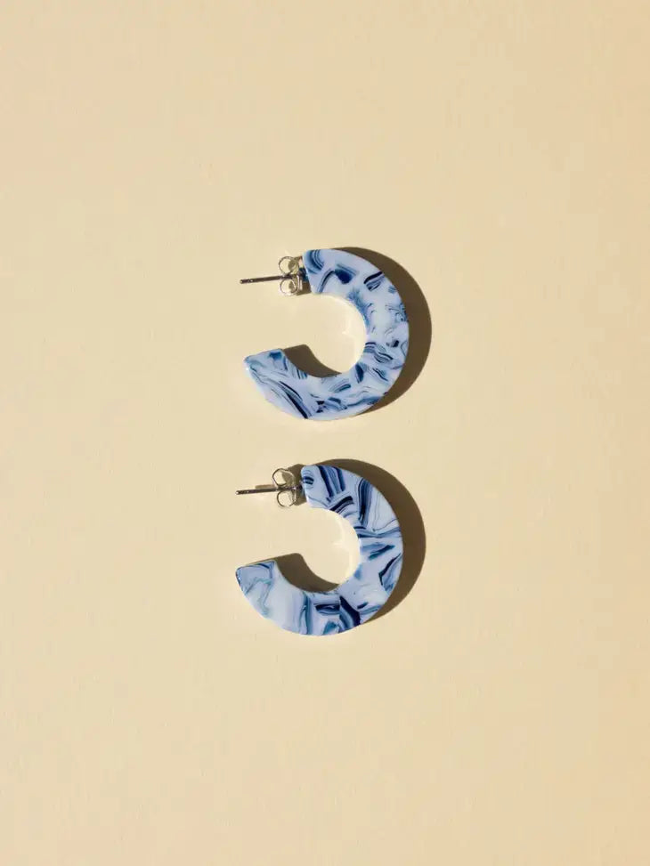 NAT + NOOR - Ray | Hoop Earrings | Medium Size | Assorted: Maple