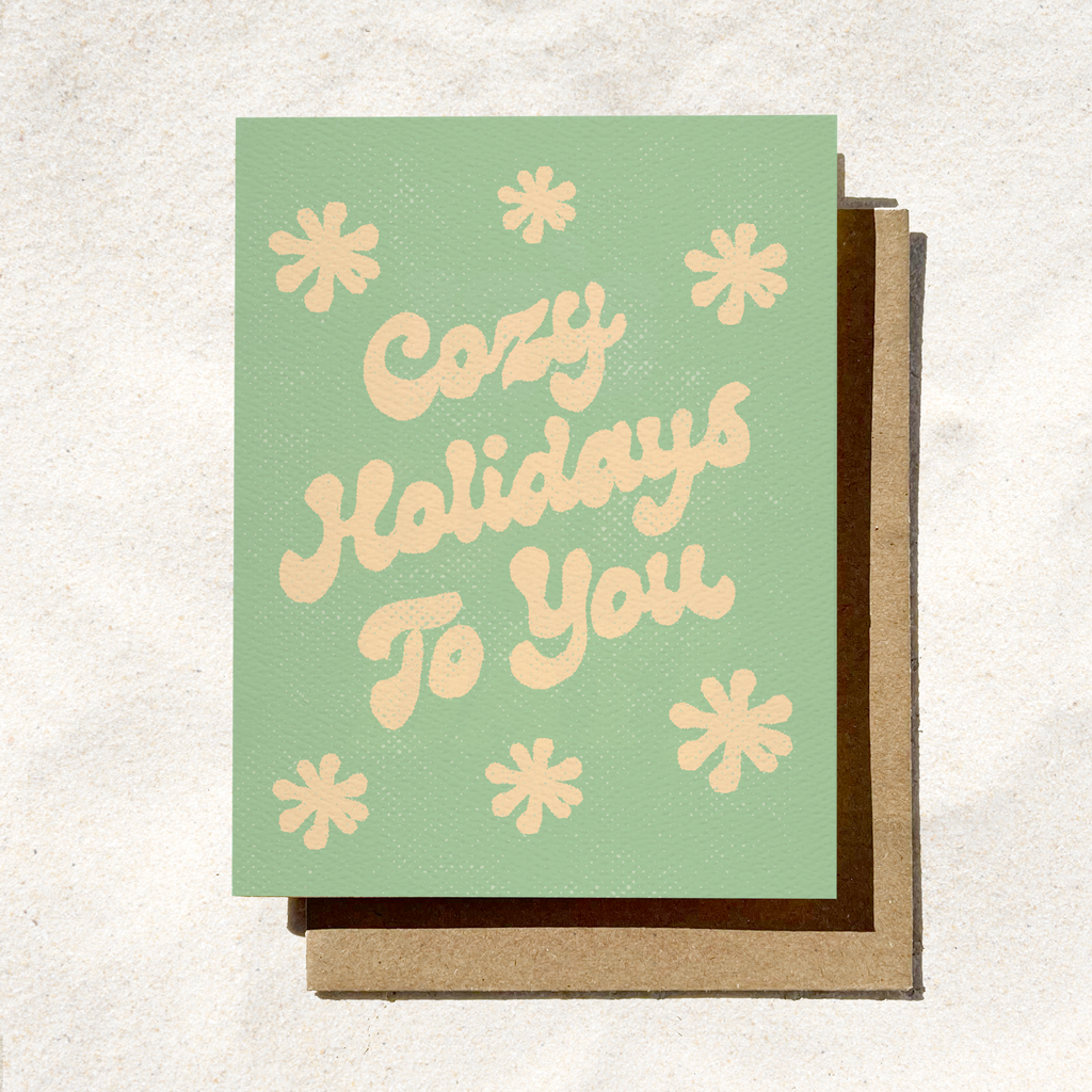 Daydream Prints - Cozy Holidays Card | Snow Card | Snowflake Card | Xmas