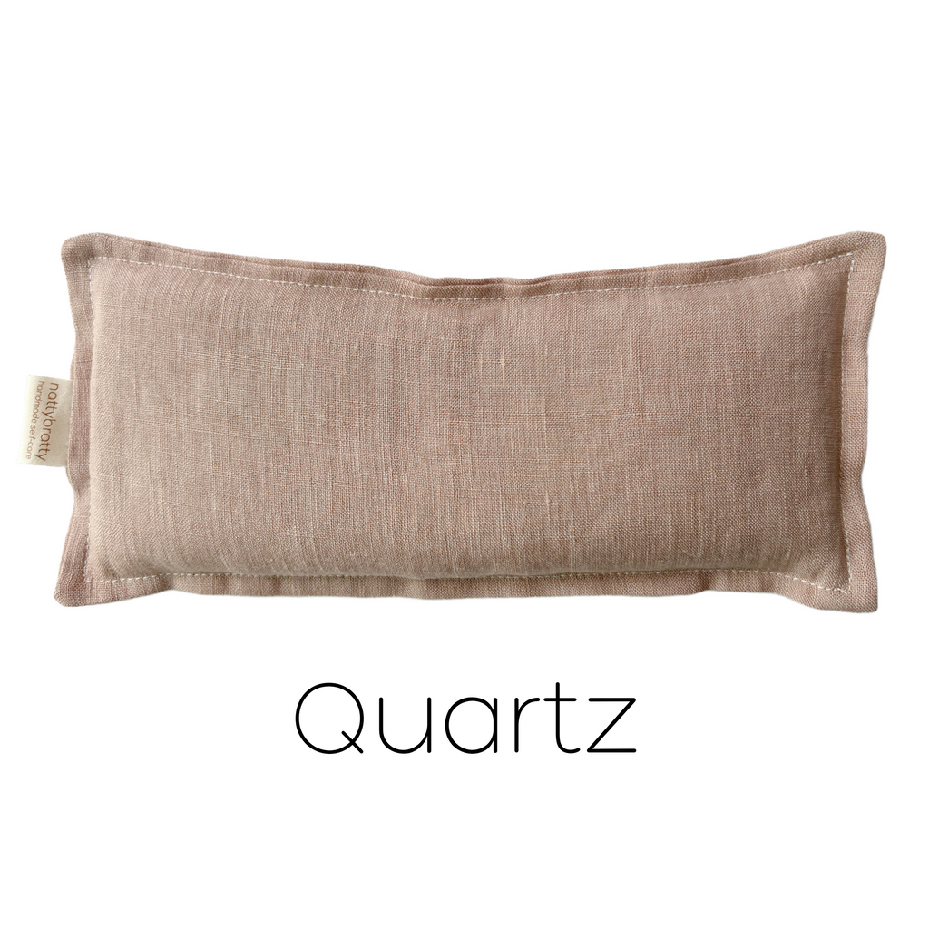 The Modern Pause - Eye Pillow - Stonewashed Organic Linen: Quartz