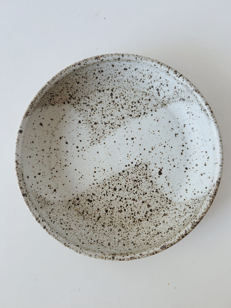 Colleen Hennessey - Shallow Dinner Bowl, Heavy Speckle, A