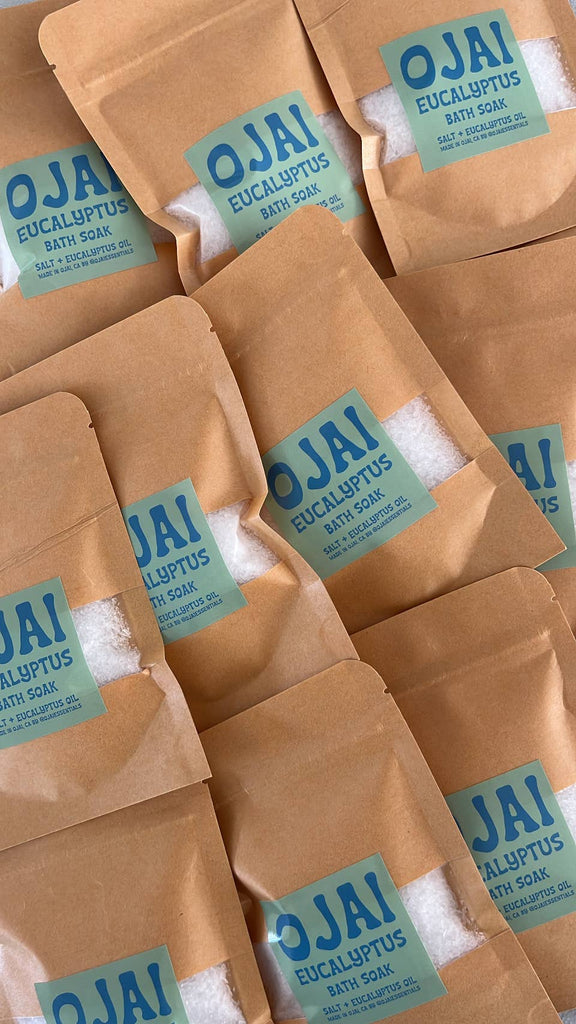 Ojai Essentials - Bath Soak | Ventura Coastal Sage | Salt and Essential Oils: 10 oz