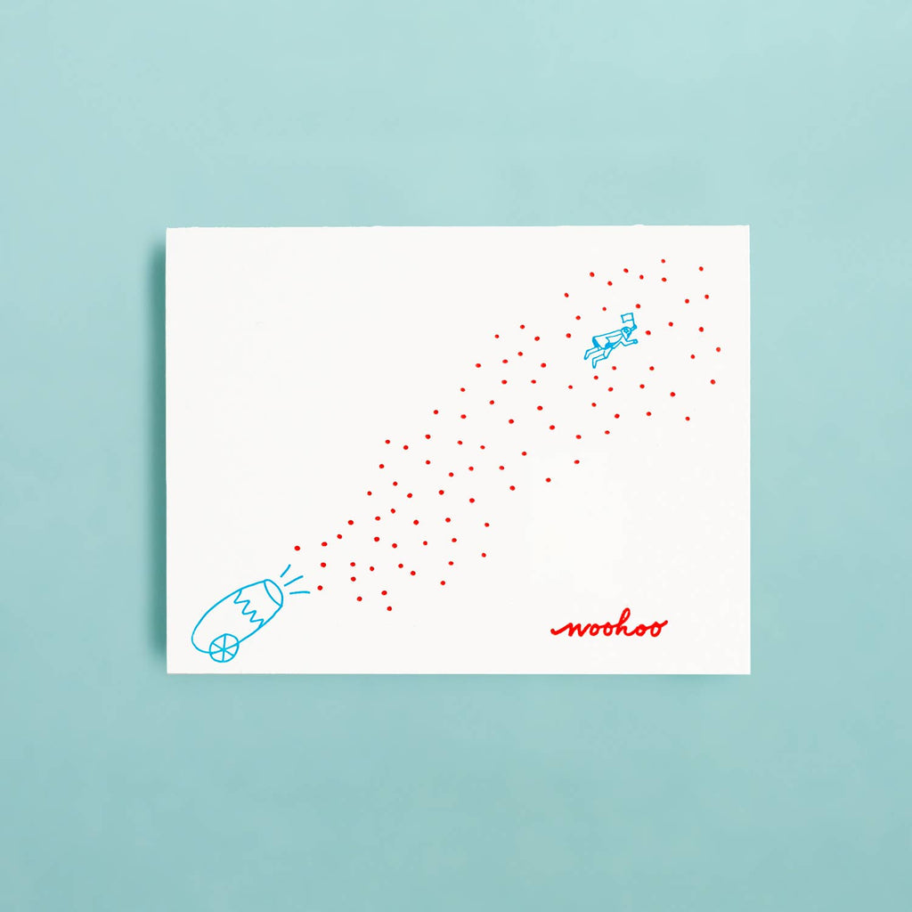 Shorthand Press - Confetti Cannon - Letterpress Greeting Card