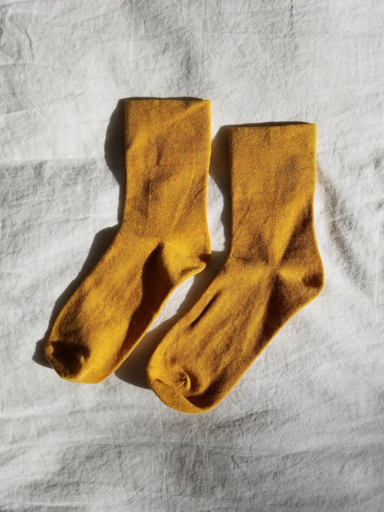 Le Bon Shoppe - Sneaker Socks: Marigold