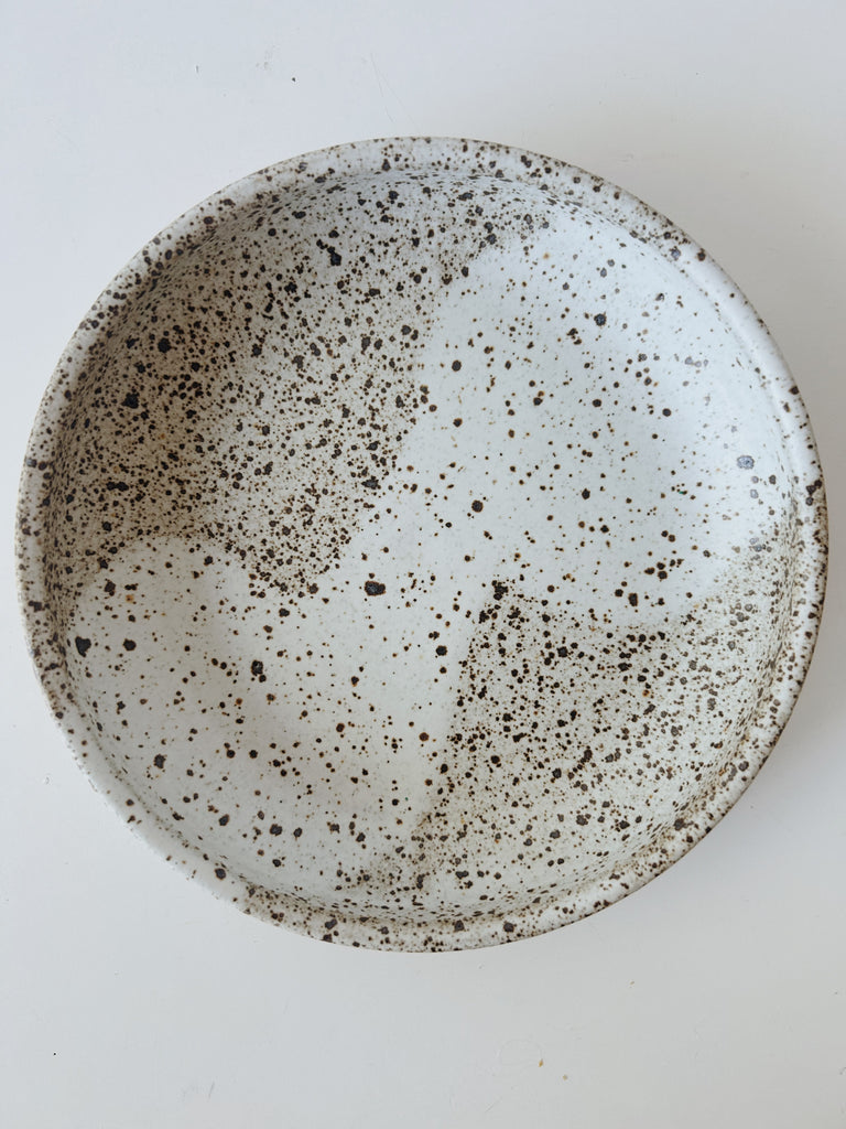 Colleen Hennessey - Shallow Dinner Bowl, Heavy Speckle, C