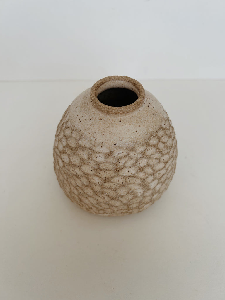 Off Kilter Ceramics- Carved Vase, D