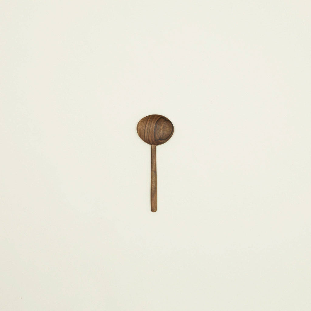 Hawkins New York - HAND CARVED WALNUT SPOON - OVAL