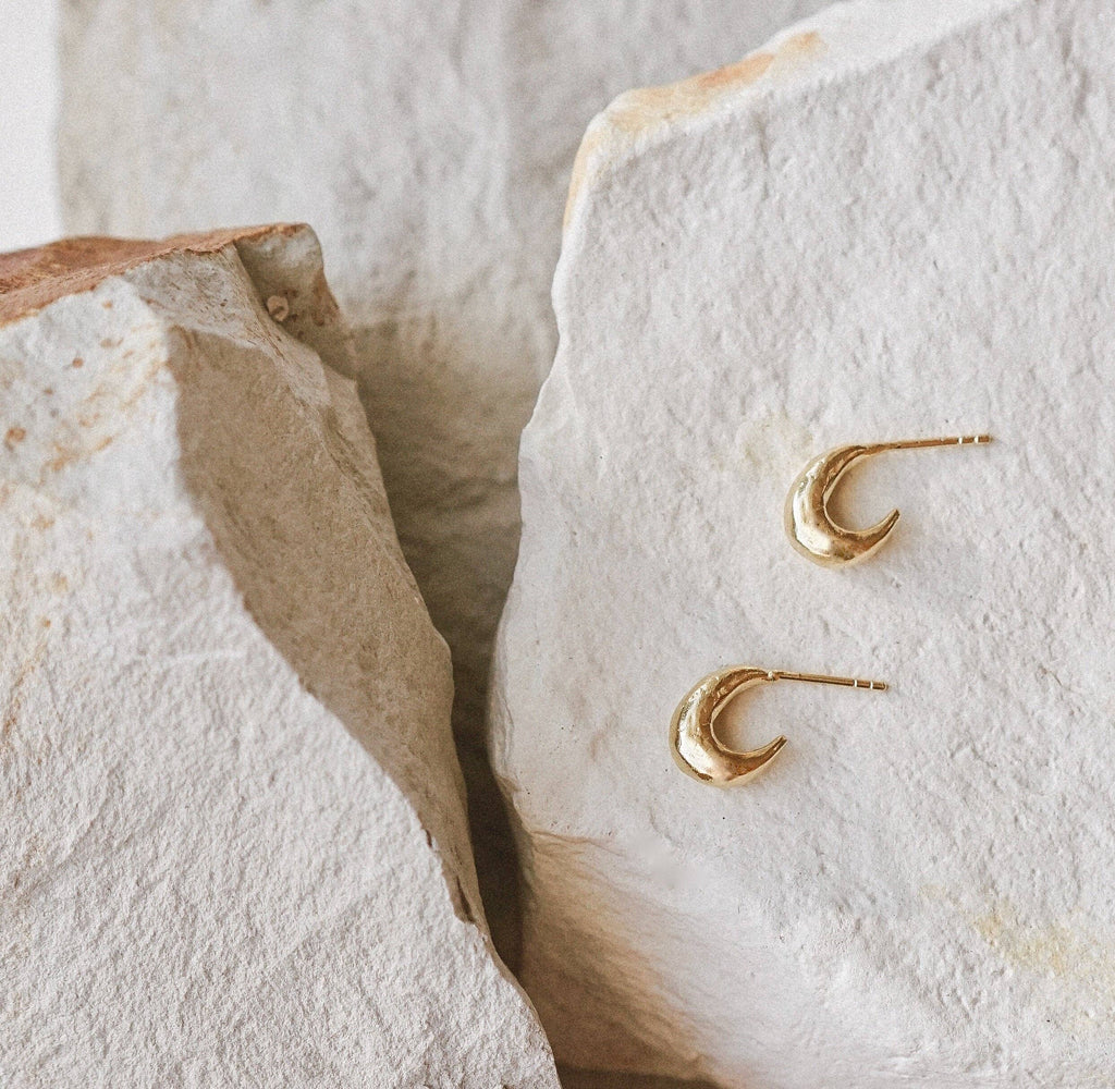 Mountainside Jewelry - Lithic Earrings: Gold