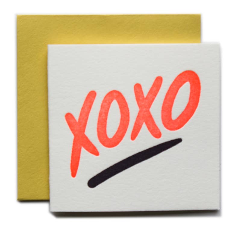 Ladyfingers Letterpress - Xoxo Tiny Card