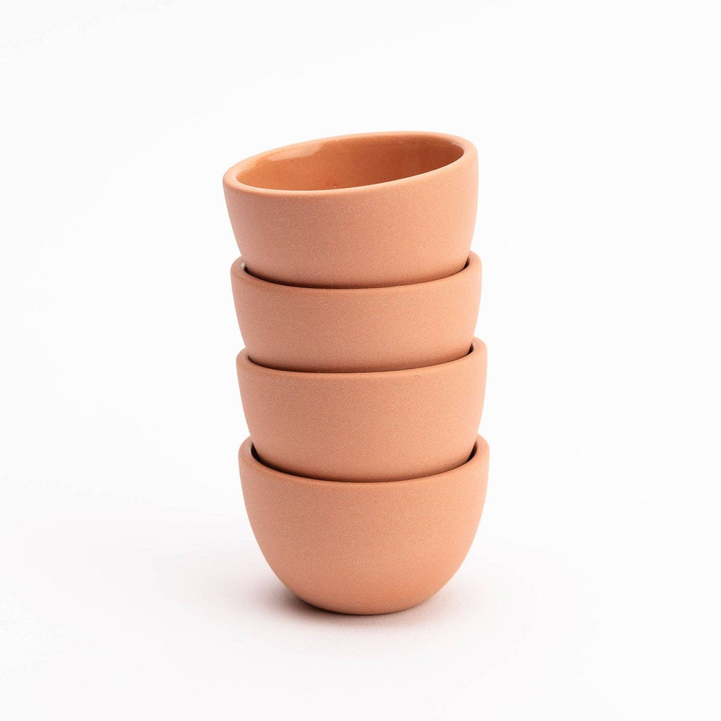 Pigeon Toe Ceramics & Home Textiles - The Stacking Thimble Cup Handmade Ceramic : Petal