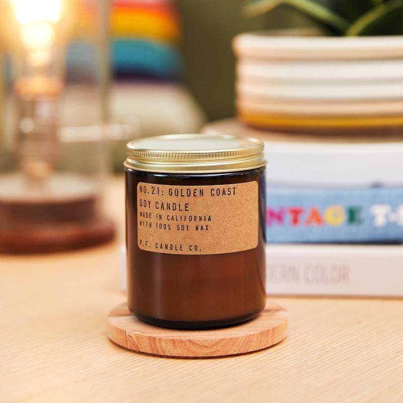 P.F. Candle Co. - Golden Coast - 7.2 oz Standard Soy Candle: 7.2 oz