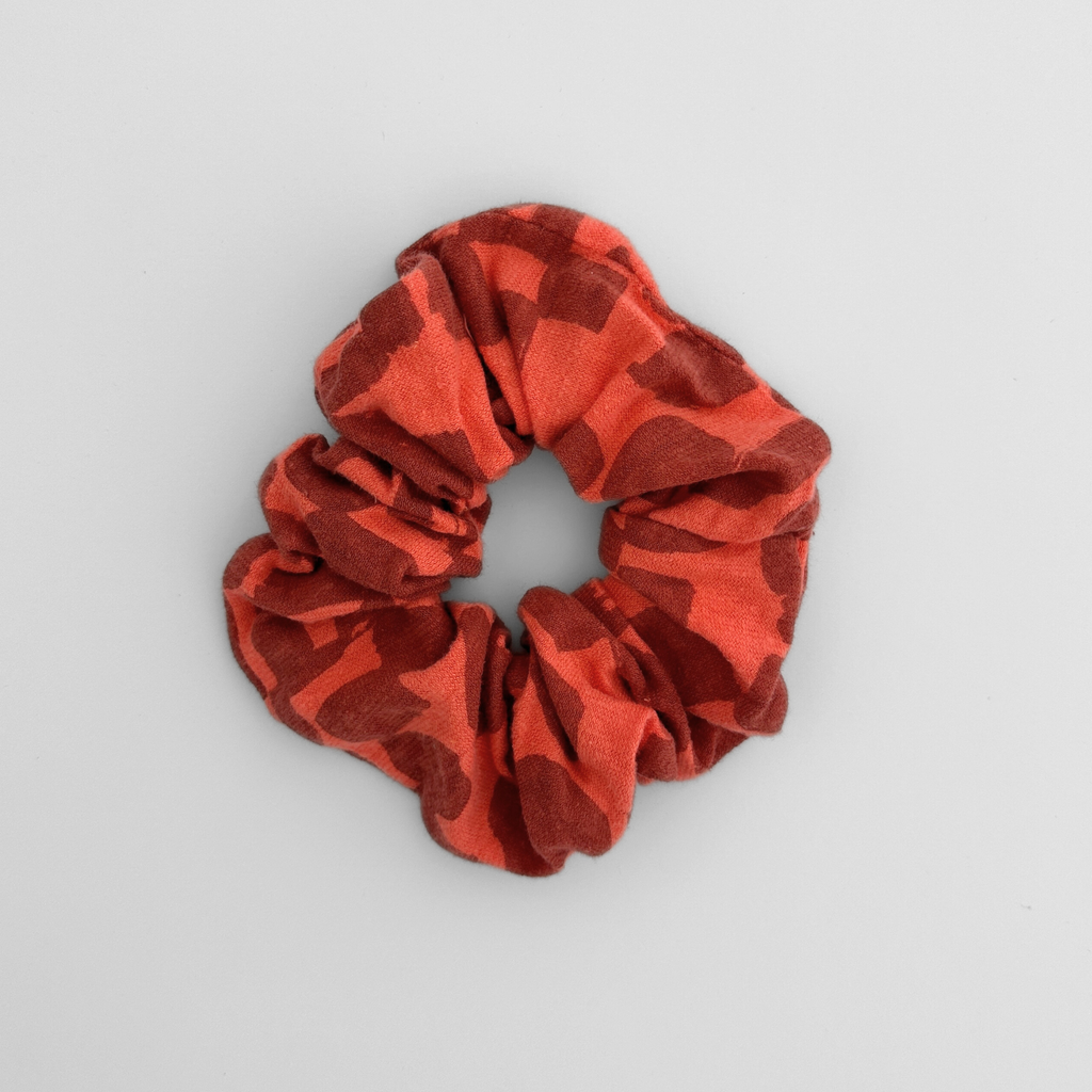 Jenny Pennywood - Zero Waste Scrunchie - Hot Coral