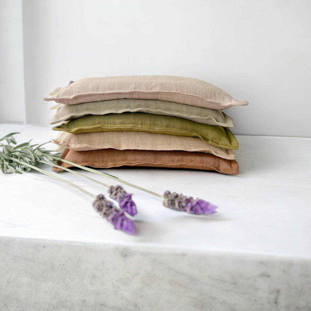 The Modern Pause - Eye Pillow - Stonewashed Organic Linen: Mushroom