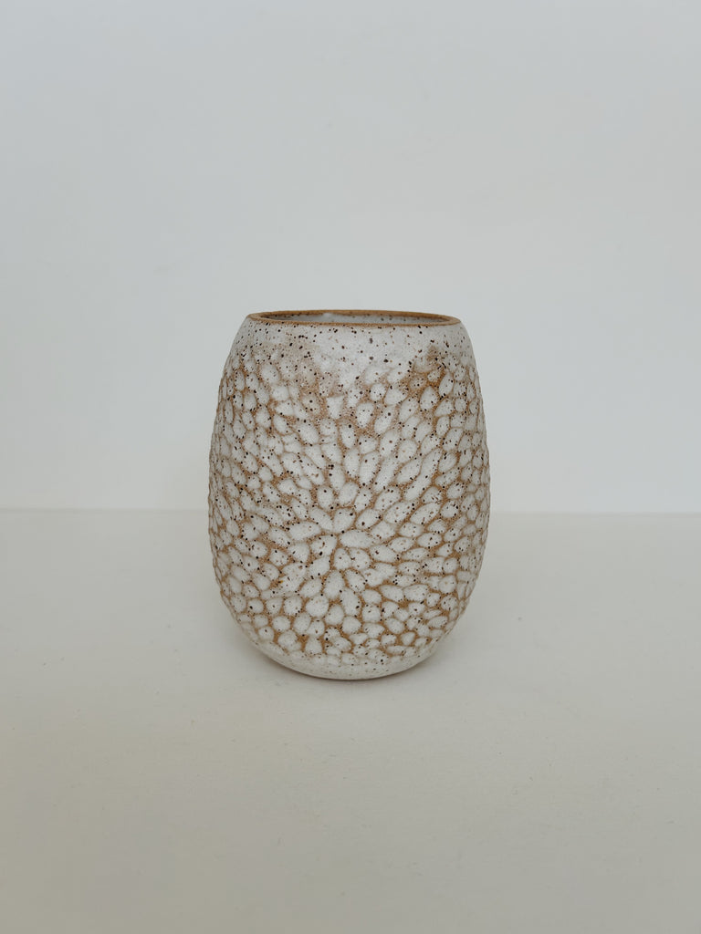 Off Kilter Ceramics- Carved Vase, G