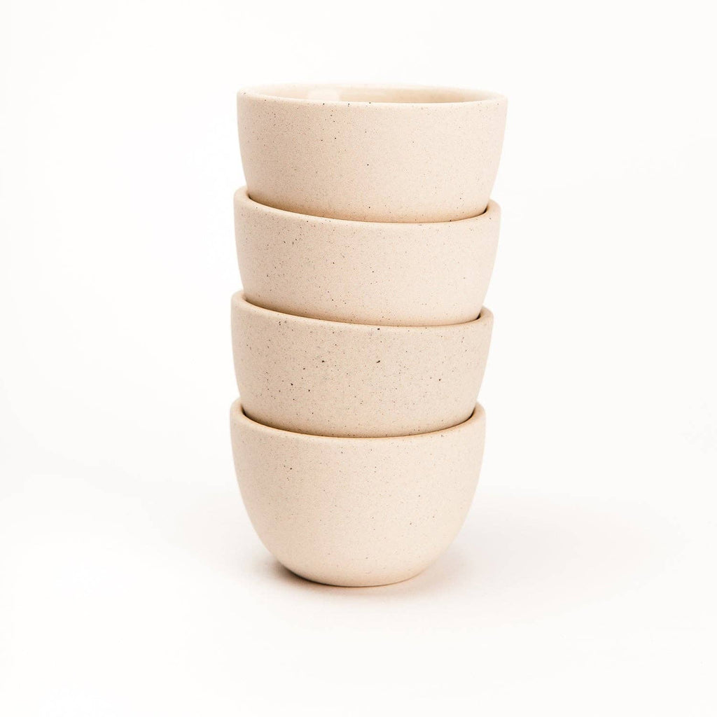 Pigeon Toe Ceramics & Home Textiles - The Stacking Thimble Cup Handmade Ceramic : Natural Speckle