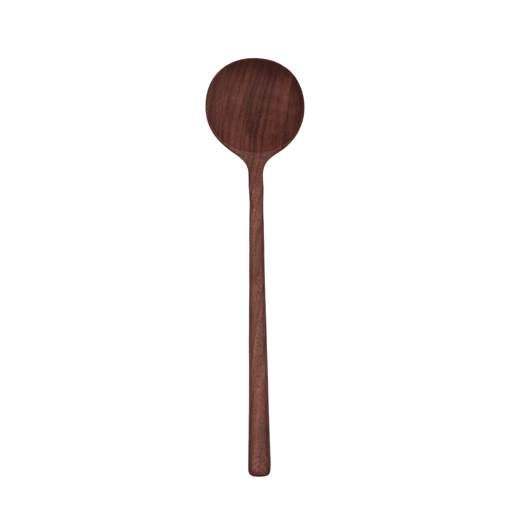 JBrody & Co. - 12’’ Walnut Wooden Round Spoon