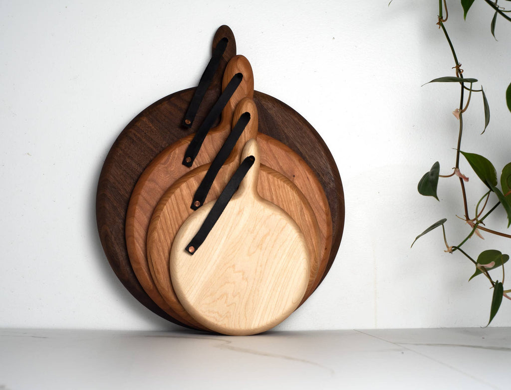 KHEM Studios - Circle Cutting Boards- USA Hardwoods + Made in USA: Extra Large Maple