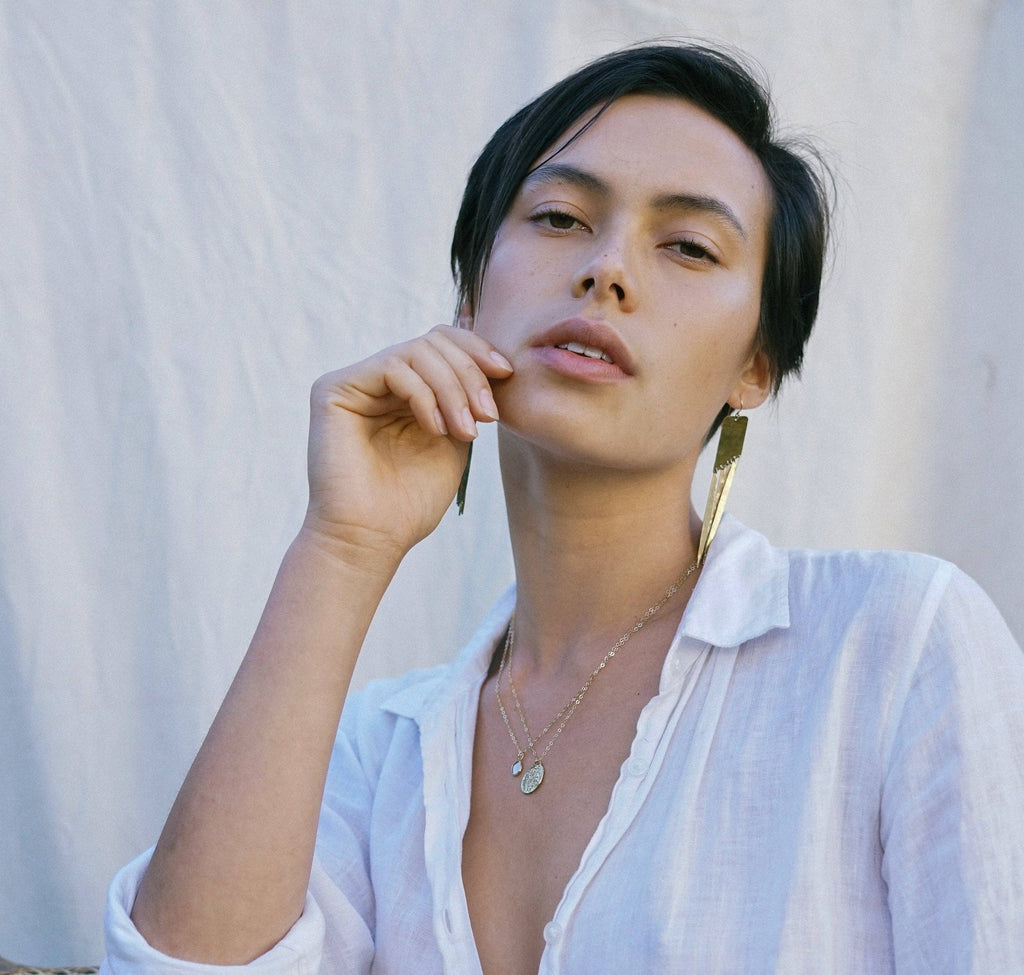 Mountainside Jewelry - Medallion Necklace: Cable Chain / 20" / Gold Vermeil