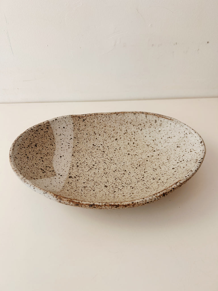Colleen Hennessey - Oval Bowl, Heavy Speckle / D