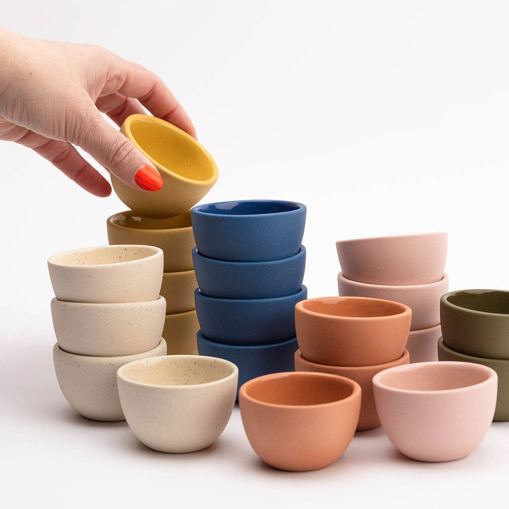 Pigeon Toe Ceramics & Home Textiles - The Stacking Thimble Cup Handmade Ceramic : Canyon