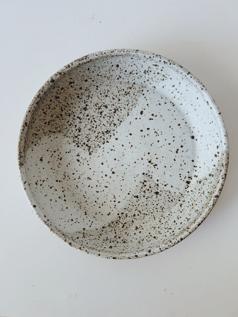 Colleen Hennessey - Shallow Dinner Bowl, Heavy Speckle, D
