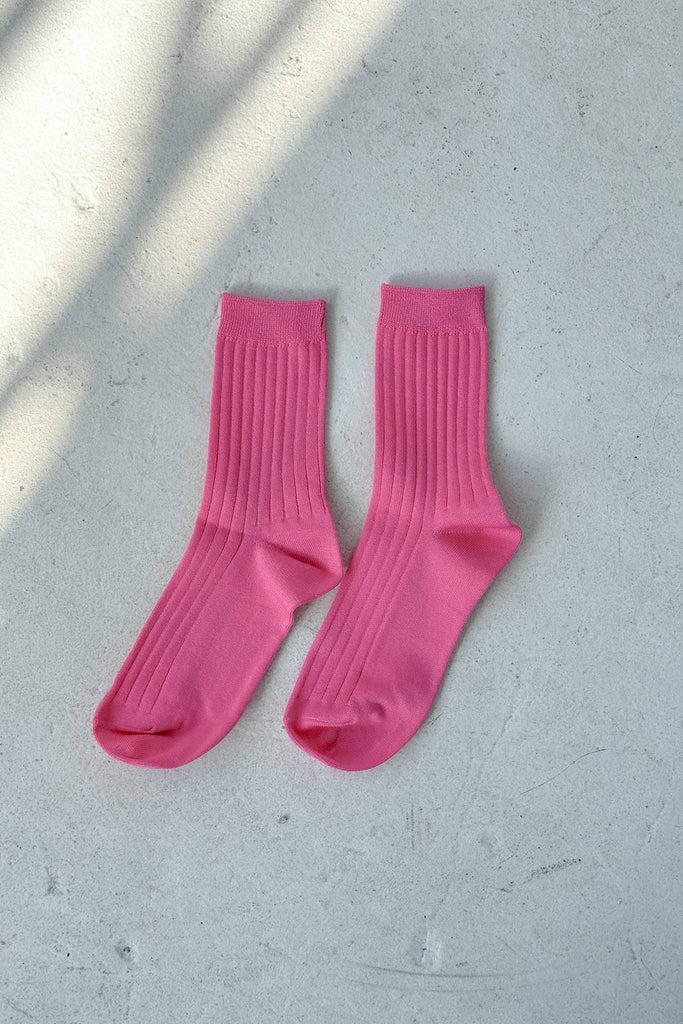 Le Bon Shoppe - Her Socks - Mercerized Combed Cotton Rib: Buttercup