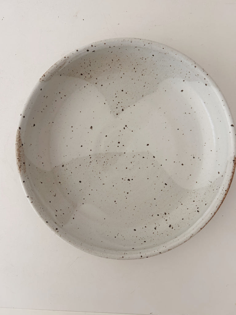 Colleen Hennessey - Shallow Dinner Bowl, Glossy White, D