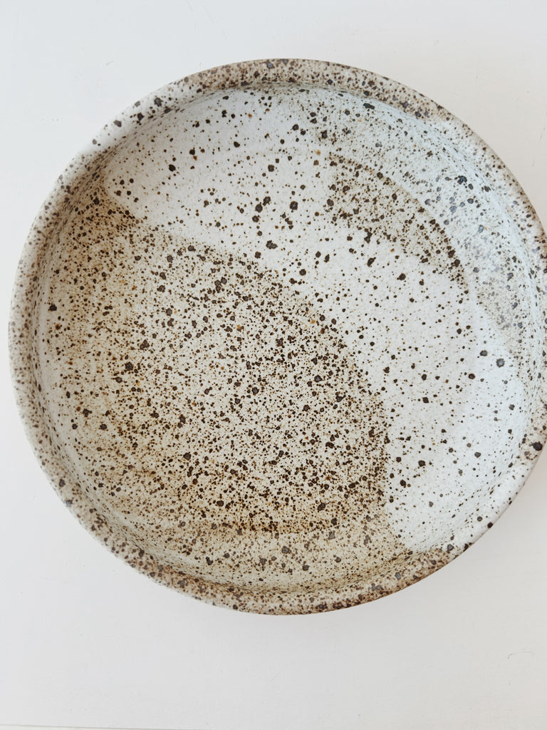 Colleen Hennessey - Shallow Dinner Bowl, Heavy Speckle, B