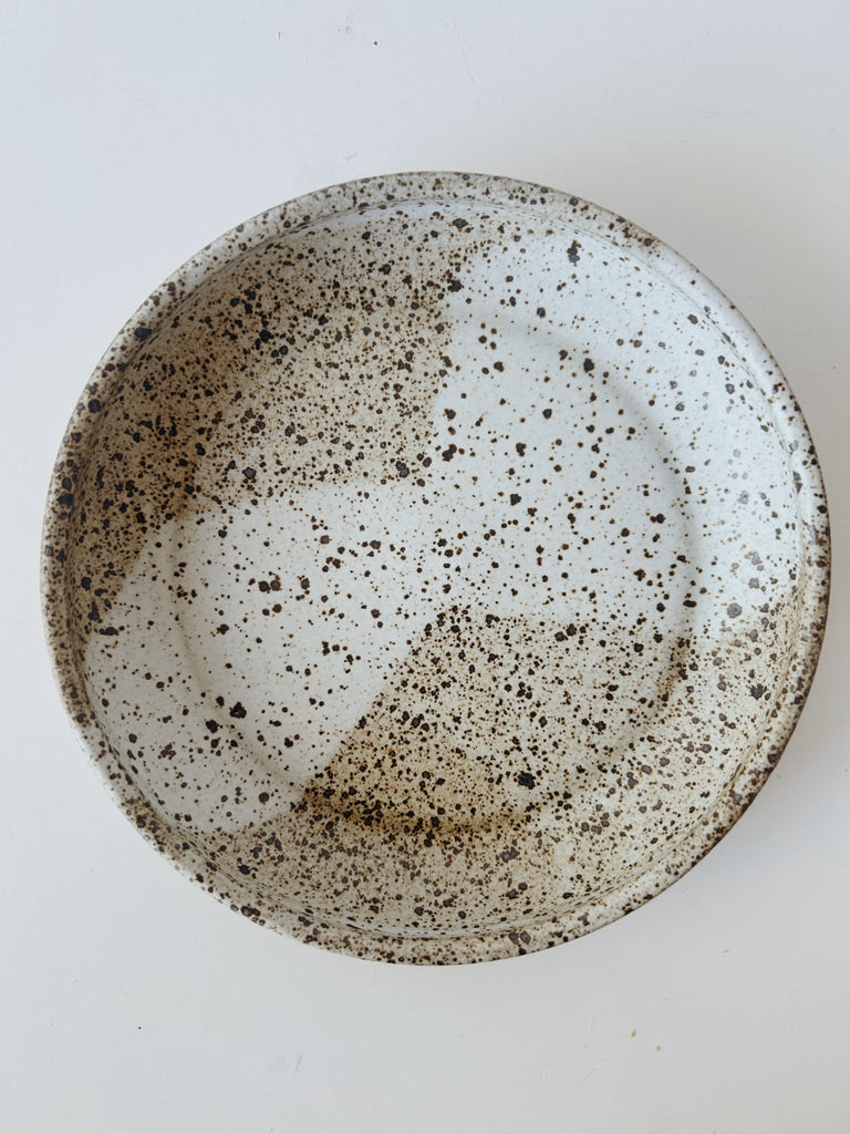 Colleen Hennessey - Shallow Dinner Bowl, Heavy Speckle, B