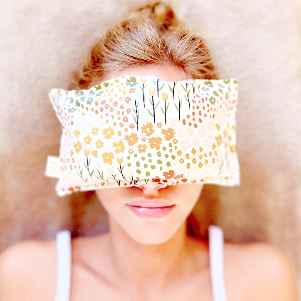 The Modern Pause - Eye Pillow - Stonewashed Organic Linen: Mushroom