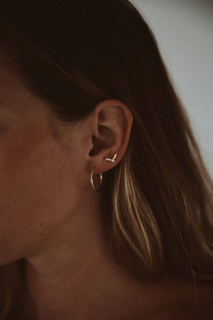 Mountainside Jewelry - Ruins Earrings: Gold Vermeil