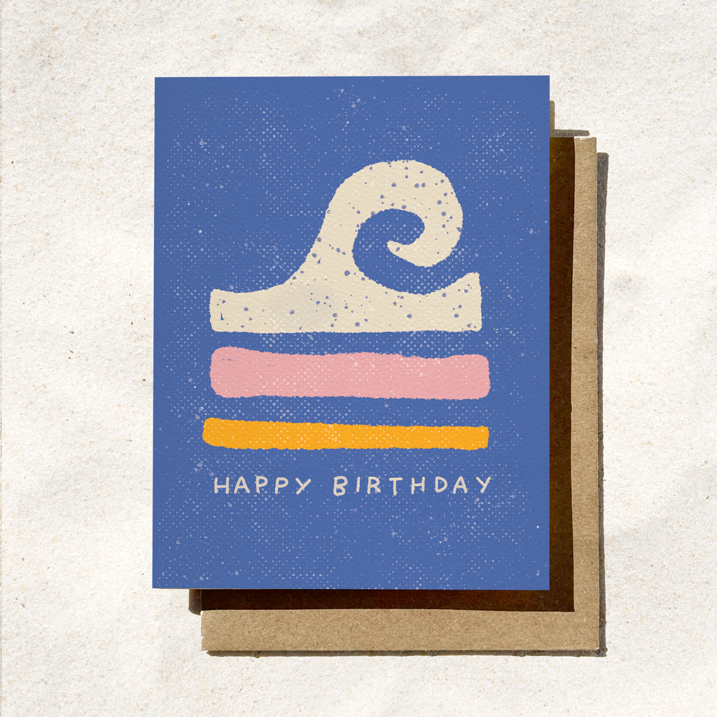 Daydream Prints - Happy Birthday Wave Card | Beach Birthday Card | California