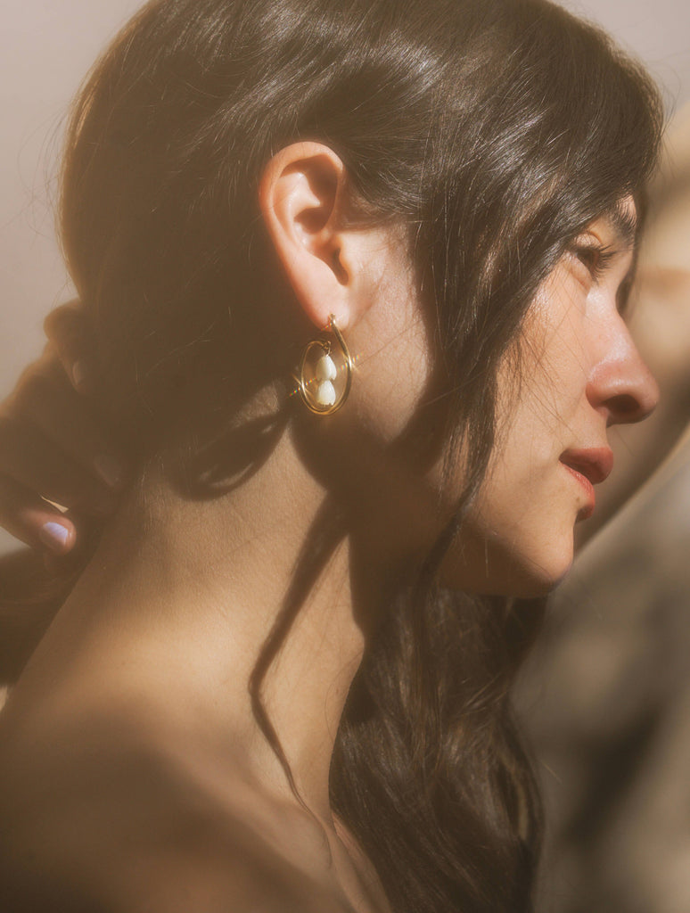 Mountainside Jewelry - Insula Earrings: Gold